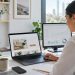 Melbourne business owner reviewing a landing page design with a clear call to action on a laptop